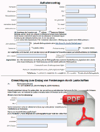 Eintrittsformular des THC am Forsthof e.V.