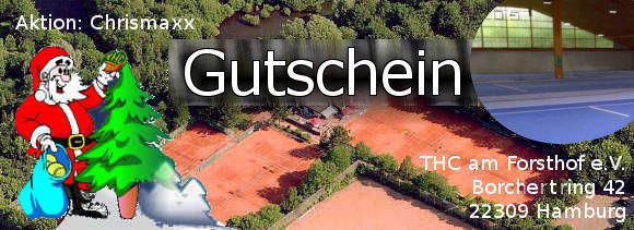 Gutschein als Weihnachtsgeschenk vom THC am Forsthof e.V.