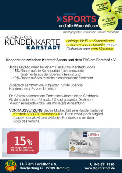 Kooperation mit Karstadt Sports